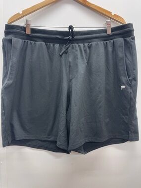 Fabletics Men's Charcoal‎ Black Athletic Drawcord Shorts